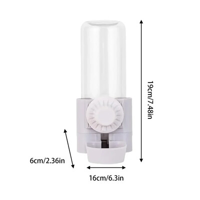 Šuniukų dozatorius buteliuko narvelis Automatinis tiektuvas Triušis Vandens paukščiai Maistas Kačiukas naminių gyvūnėlių reikmenims Pakabinamas 500 ml maitinimas konteineryje