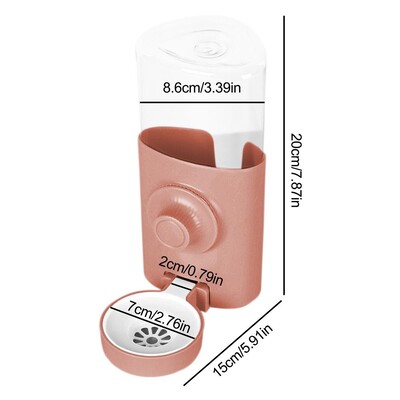 Triušio vandens dozatorius Didelės talpos jūrų kiaulytės automatinis šėrimas virdulys žiurkėnas Kabantis vandens fontanas mažų gyvūnų reikmenys