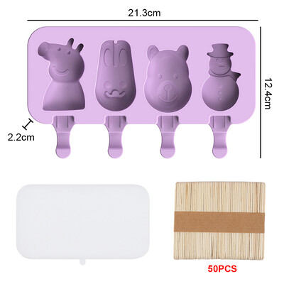 Silikoonist jäätisevormid kaanega meisterdatud jäätisevormid isetehtud jäätisevormid