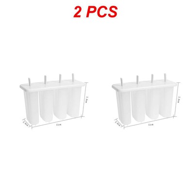 1/2/3 vnt. ledų formelės 4 saldumynų formelių rinkinys, ledų padėklas, daugkartinio naudojimo su ledo formelėmis virtuvėje