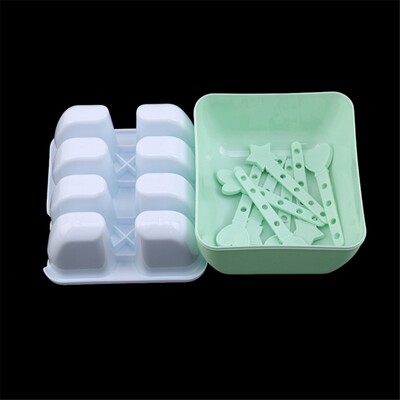 Popsicle vormid 6/8 restiga jäätisevormid Toidukvaliteediga silikoonist jäätisevorm DIY Kodune korduvkasutatav, kergesti vabastatav jäämass