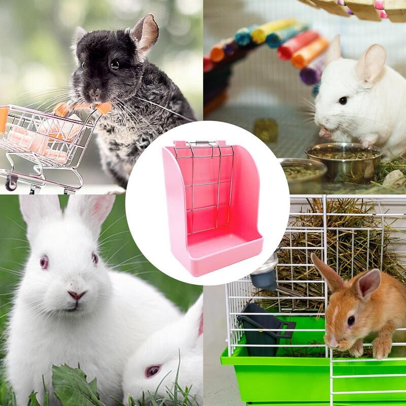 Triušio šieno tiektuvas žolės laikiklis zuikiui šieno laikiklis Maisto šėrimo lentynas zuikiui šieno laikiklis naminių gyvūnėlių savarankiško maitinimosi dozatorius smulkiems gyvūnams