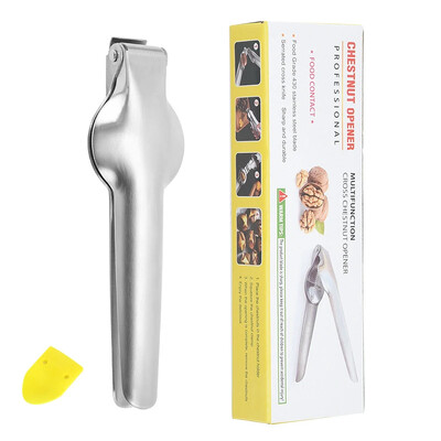 Nerūdijančio plieno kaštonų gnybtas Spragtuko atidarytuvas Riešutai Sluoksnis Gliaudymas Graikinių riešutų traiškytuvas 2 viename virtuvės prietaisai ir priedai