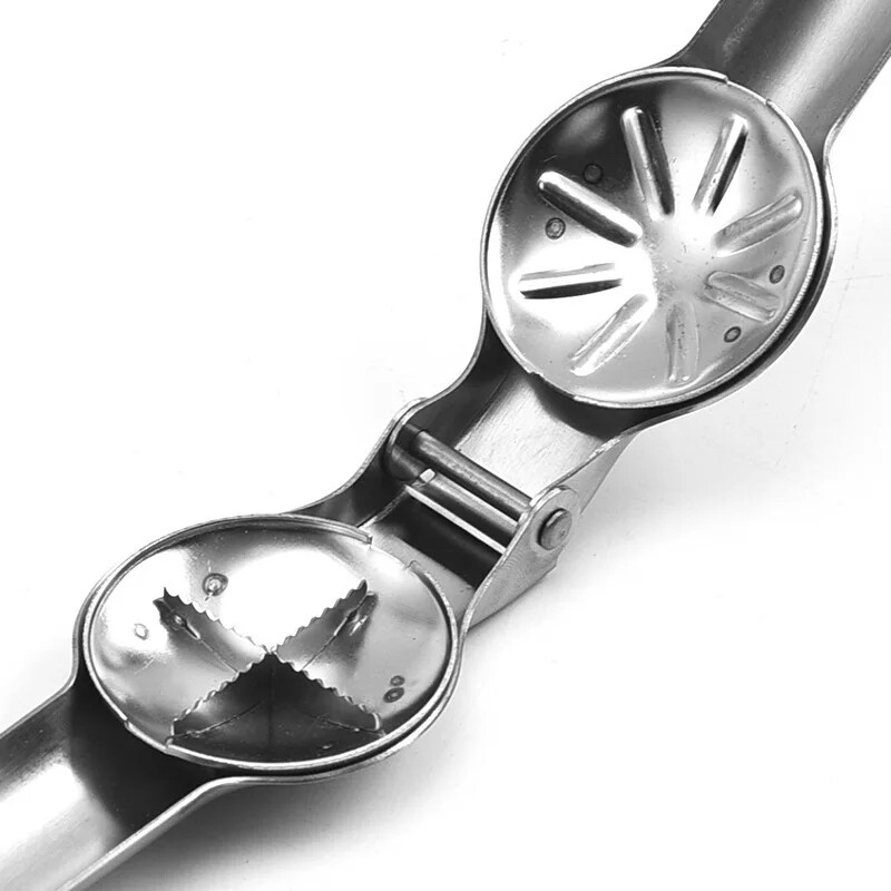 Nerūdijančio plieno kaštonų gnybtas Spragtuko atidarytuvas Riešutai Sluoksnis Gliaudymas Graikinių riešutų traiškytuvas 2 viename virtuvės prietaisai ir priedai