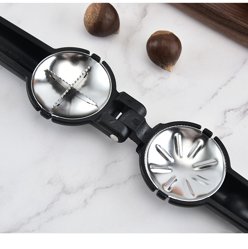 2 in 1 Nuts Sheller Chestnut Clip Pähklitangid Avaleht Metallist Chestnut Sheller Nut Avaja Lõikur Koorte eemaldamise Tööriistad Köögitarvikud