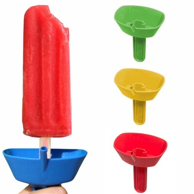 Незамърсени протектори за Popsicle Двойна лека анти-течаща ледена поп защита Устойчива на капки Държач за Popsicle Скоба за сладолед