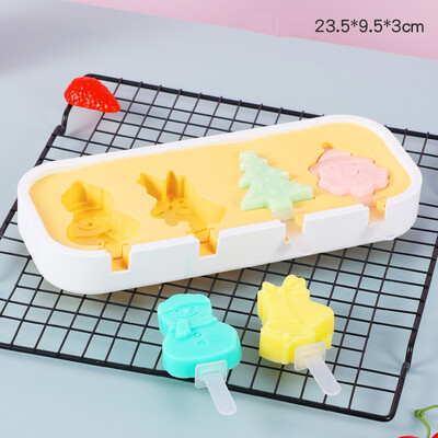 Sveiko animacinio filmo silikoninių ledų formelės Lengvos popsicle formelės Daugkartinio naudojimo ledų batonėlių formos, skirtos „pasidaryk pats“ vasaros mėgstamiausių įrankių kūrimui