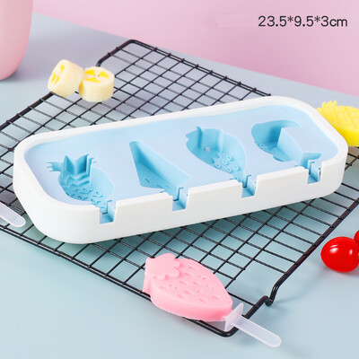 Sveiko animacinio filmo silikoninių ledų formelės Lengvos popsicle formelės Daugkartinio naudojimo ledų batonėlių formos, skirtos „pasidaryk pats“ vasaros mėgstamiausių įrankių kūrimui