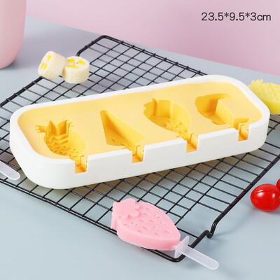 Sveiko animacinio filmo silikoninių ledų formelės Lengvos popsicle formelės Daugkartinio naudojimo ledų batonėlių formos, skirtos „pasidaryk pats“ vasaros mėgstamiausių įrankių kūrimui