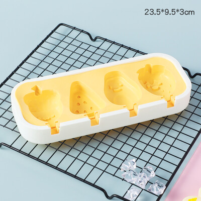 Sveiko animacinio filmo silikoninių ledų formelės Lengvos popsicle formelės Daugkartinio naudojimo ledų batonėlių formos, skirtos „pasidaryk pats“ vasaros mėgstamiausių įrankių kūrimui