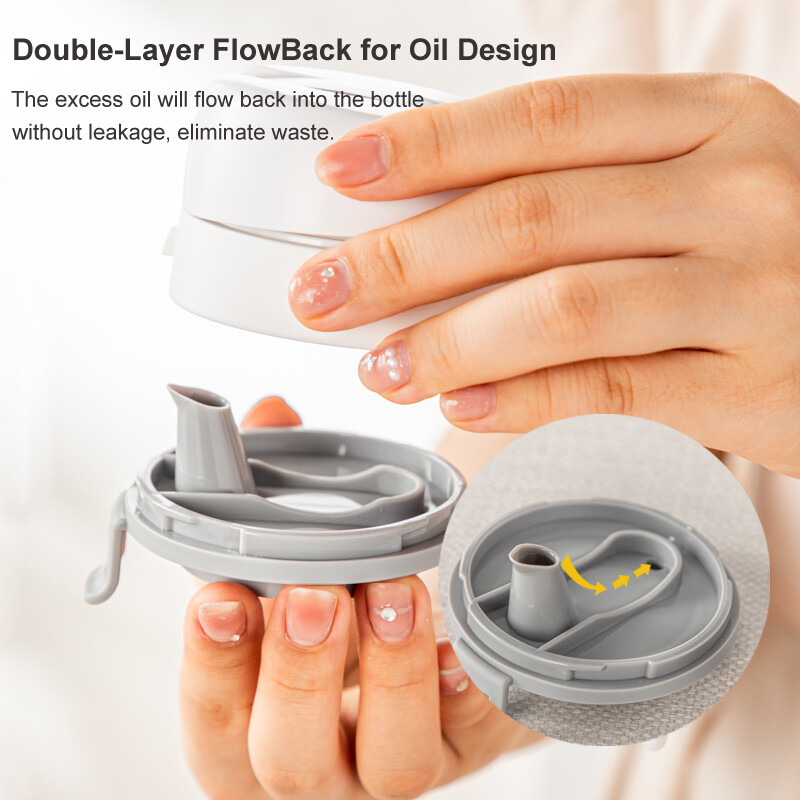Alyvuogių aliejaus dozavimo butelis, automatinis apverčiamas aliejaus butelis, virtuvės stiklinis indas sojų padažui, kavos sirupo kepimo aliejaus purškalas, nepralaidus