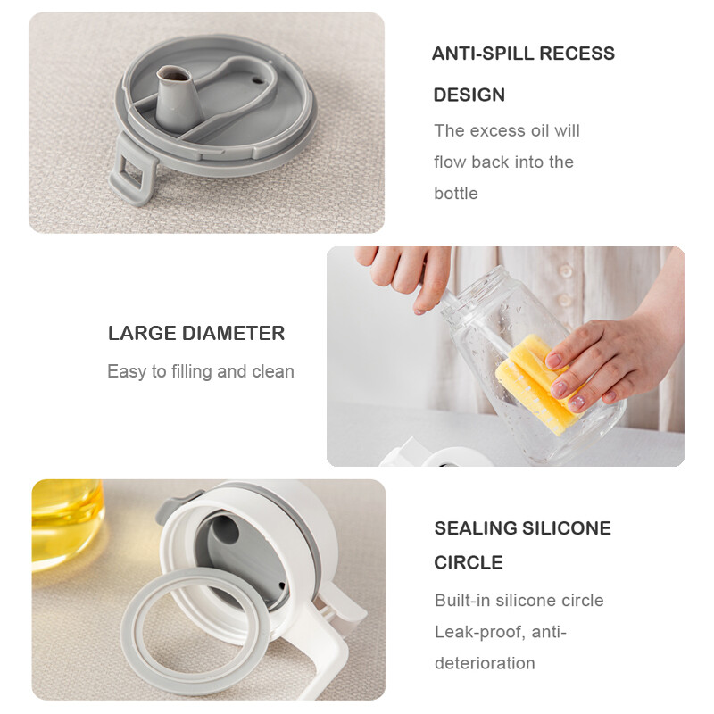 Alyvuogių aliejaus dozavimo butelis, automatinis apverčiamas aliejaus butelis, virtuvės stiklinis indas sojų padažui, kavos sirupo kepimo aliejaus purškalas, nepralaidus
