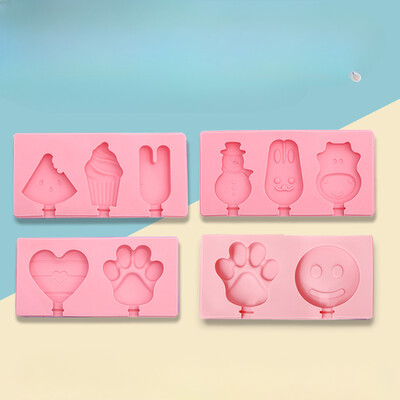 Animacinių filmų ledų formelė Naminis „pasidaryk pats“ maistinių silikoninių ledų formelių dėžutė