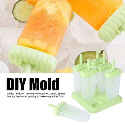 DIY Mold οικιακής χρήσης επαναχρησιμοποιήσιμες πλαστικές φόρμες παγωτού Maker DIY Baking Mold Εργαλείο Προμήθειες κουζίνας Ice Cream Mold Προμήθειες κουζίνας