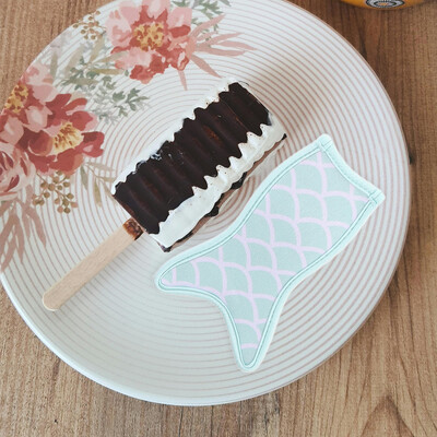 10 τμχ Σετ Popsicle Επαναχρησιμοποιήσιμα Ice-pops Προστατευτικά μανίκια κρέμα συσκευασίας Popsicles Υφασμάτινες θήκες γοργόνας