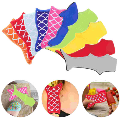 10 τμχ Σετ Popsicle Επαναχρησιμοποιήσιμα Καλύμματα Θήκες Παγωτού Συσκευασίας Τσάντα παγωτού Υφασμάτινα μανίκια Παιδικά