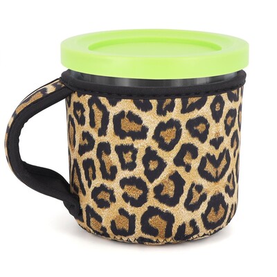 Neopreno ledų rankovė su rankena, daugkartinio naudojimo izoliuotos rankovės, skirtos „Ninja Creami Pints“ NC301 NC300 NC299AMZ serijos konteineriams