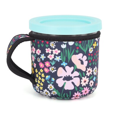 Neopreno ledų rankovė su rankena, daugkartinio naudojimo izoliuotos rankovės, skirtos „Ninja Creami Pints“ NC301 NC300 NC299AMZ serijos konteineriams