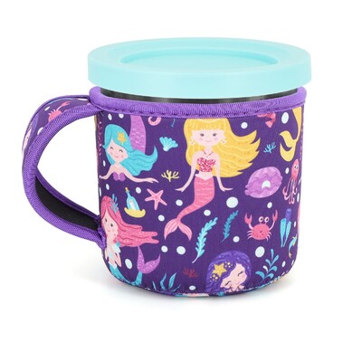 Neopreno ledų rankovė su rankena, daugkartinio naudojimo izoliuotos rankovės, skirtos „Ninja Creami Pints“ NC301 NC300 NC299AMZ serijos konteineriams