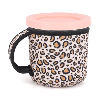 Neopreno ledų rankovė su rankena, daugkartinio naudojimo izoliuotos rankovės, skirtos „Ninja Creami Pints“ NC301 NC300 NC299AMZ serijos konteineriams