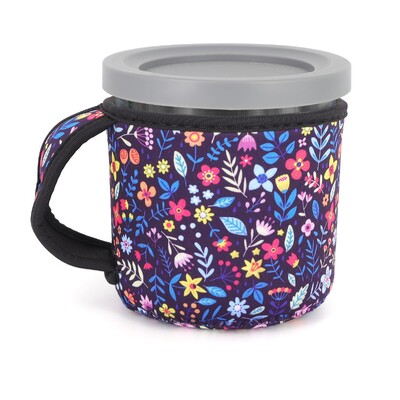 Neopreno ledų rankovė su rankena, daugkartinio naudojimo izoliuotos rankovės, skirtos „Ninja Creami Pints“ NC301 NC300 NC299AMZ serijos konteineriams