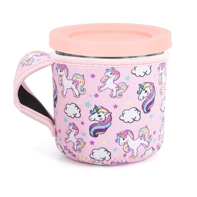 Neopreno ledų rankovė su rankena, daugkartinio naudojimo izoliuotos rankovės, skirtos „Ninja Creami Pints“ NC301 NC300 NC299AMZ serijos konteineriams