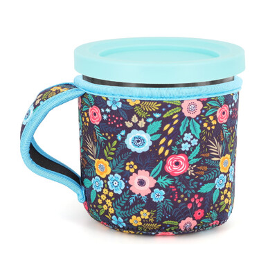 Neopreno ledų rankovė su rankena, daugkartinio naudojimo izoliuotos rankovės, skirtos „Ninja Creami Pints“ NC301 NC300 NC299AMZ serijos konteineriams