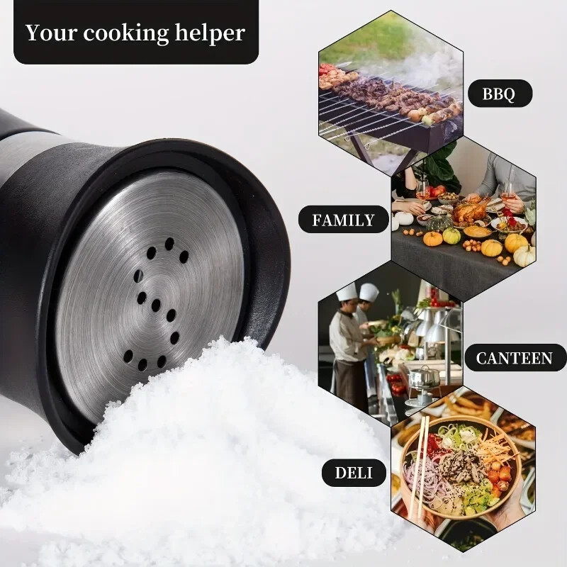 2 tk korduvtäidetav soola- ja piprašeikerite komplekt, vürtsipudeli konteiner koju, restorani ja pikniku jaoks – 3,4 untsi köögitarvikud