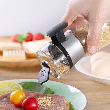 Δοχείο αλατιού τύπου Push Μπουκάλι ζάχαρης Spice Pepper Shaker Δοχείο PushType Seasoning Gadgets κουζίνας