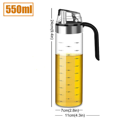 Maitseainepudeli jaotur Kastmepudel Klaasist säilituspudelid Vürtsiklaasiõli Pihusti Äädikas Loomingulised köögitööriistad