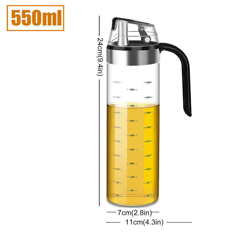 Maitseainepudeli jaotur Kastmepudel Klaasist säilituspudelid Vürtsiklaasiõli Pihusti Äädikas Loomingulised köögitööriistad