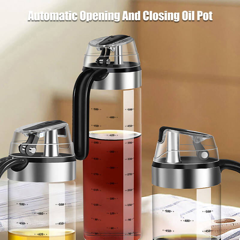 Maitseainepudeli jaotur Kastmepudel Klaasist säilituspudelid Vürtsiklaasiõli Pihusti Äädikas Loomingulised köögitööriistad