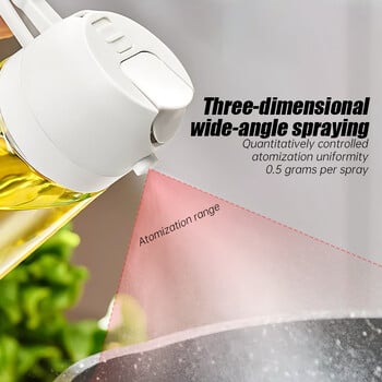 500ml Oil Spray Bottle Kitchen Cooking Spray Oil Dispenser Salad Vinegar BBQ Kitchen Baking Roasting Picnic Kitchen Eργαλείο κουζίνας