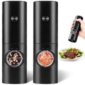 Elektriline soola- ja pipraveski Kodumajapidamises kasutatav meresoolaveski roostevabast terasest vürtsiveski meresoolaveski korduvkasutatav maitseainepurusti