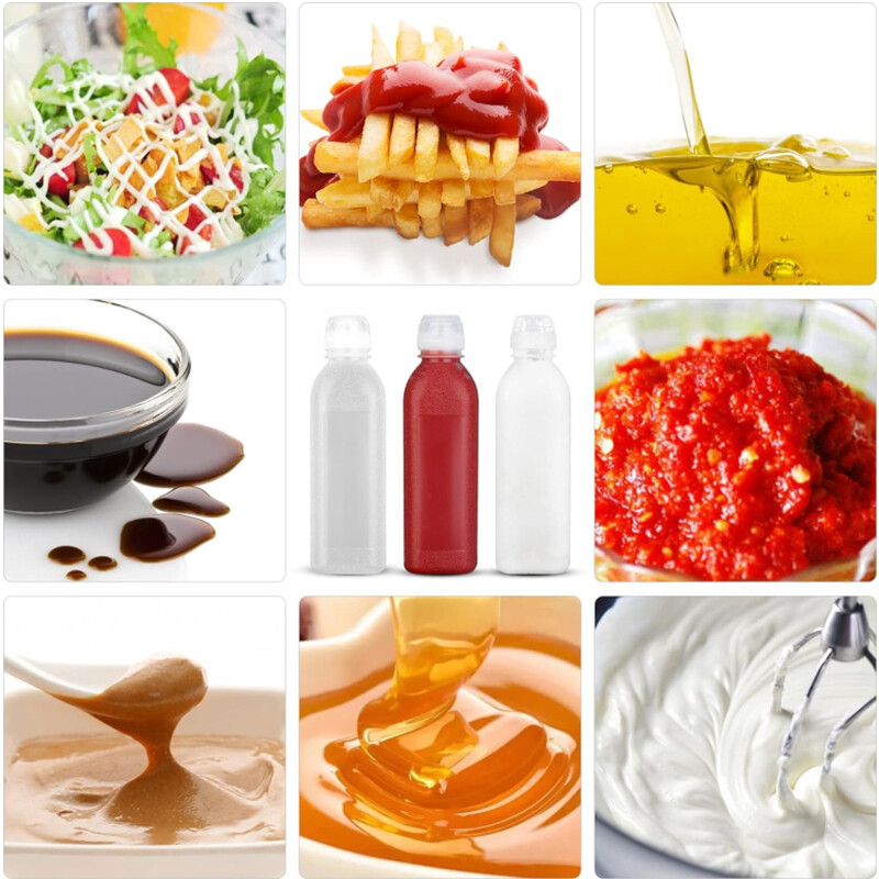 Naujas 6-1 vnt. 300 ml / 500 ml virtuvės aliejaus buteliuko dozatorius, purškiamas buteliukas, pagardas kepimui kečupas garstyčių actas alyvuogių aliejus