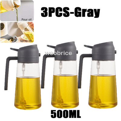 Oil Cruet Kitchen Oliiviõli pihusti Kahe otstarbega köögiõli pihusti lekkekindel pihustuspudel köögi majapidamises