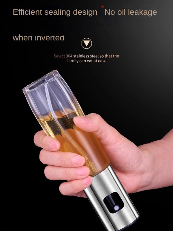 Zackoo 304 boca s raspršivačem od nehrđajućeg čelika Pulverizador Aceite Oil boca s raspršivačem Aceite Pulverizador Aceite Cocina staklena posuda