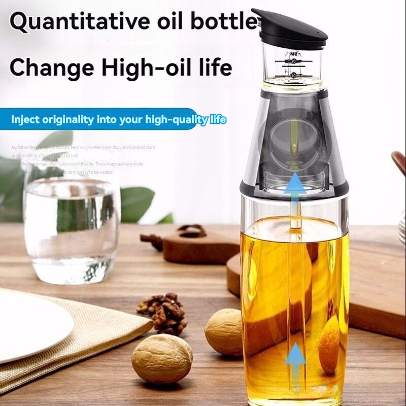 250/500ml Presuojamas alyvuogių aliejaus dozatorius, matavimo siurblys lauko kepsninei kepimo aliejaus butelis acto sojų padažo butelis Pradžia