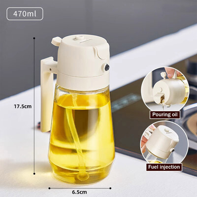 2-ühes pihustiõli pihusti pudel pihustusõli dosaator õlipurk Cruet BBQ köök küpsetamine röstimine pikniku köögitööriist