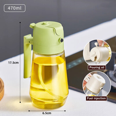 2-ühes pihustiõli pihusti pudel pihustusõli dosaator õlipurk Cruet BBQ köök küpsetamine röstimine pikniku köögitööriist