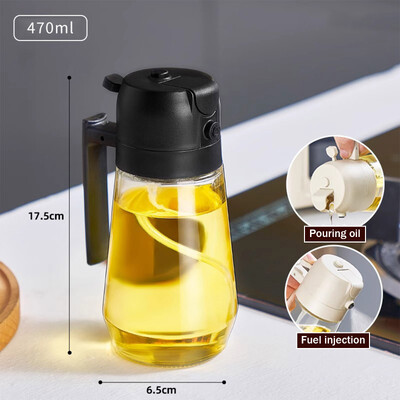 2-ühes pihustiõli pihusti pudel pihustusõli dosaator õlipurk Cruet BBQ köök küpsetamine röstimine pikniku köögitööriist