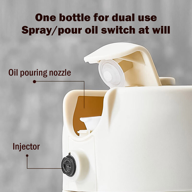 2-ühes pihustiõli pihusti pudel pihustusõli dosaator õlipurk Cruet BBQ köök küpsetamine röstimine pikniku köögitööriist