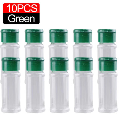 Sticla transparentă de condimente de 100 ml Agitatoare sare piper Borcane din plastic pentru condimente pentru grătar Cutie pentru condimente Articole de bucătărie Cutie de depozitare a pulberii