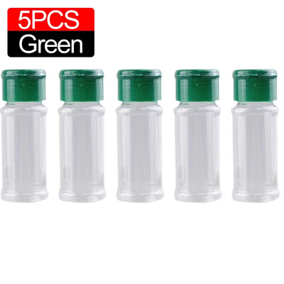 Sticla transparentă de condimente de 100 ml Agitatoare sare piper Borcane din plastic pentru condimente pentru grătar Cutie pentru condimente Articole de bucătărie Cutie de depozitare a pulberii