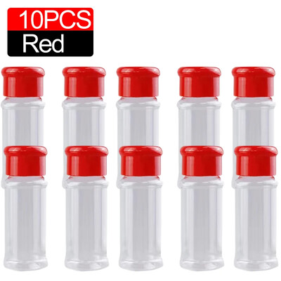 Sticla transparentă de condimente de 100 ml Agitatoare sare piper Borcane din plastic pentru condimente pentru grătar Cutie pentru condimente Articole de bucătărie Cutie de depozitare a pulberii