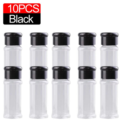 Sticla transparentă de condimente de 100 ml Agitatoare sare piper Borcane din plastic pentru condimente pentru grătar Cutie pentru condimente Articole de bucătărie Cutie de depozitare a pulberii