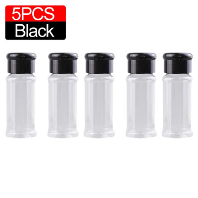 Sticla transparentă de condimente de 100 ml Agitatoare sare piper Borcane din plastic pentru condimente pentru grătar Cutie pentru condimente Articole de bucătărie Cutie de depozitare a pulberii