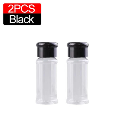 Sticla transparentă de condimente de 100 ml Agitatoare sare piper Borcane din plastic pentru condimente pentru grătar Cutie pentru condimente Articole de bucătărie Cutie de depozitare a pulberii