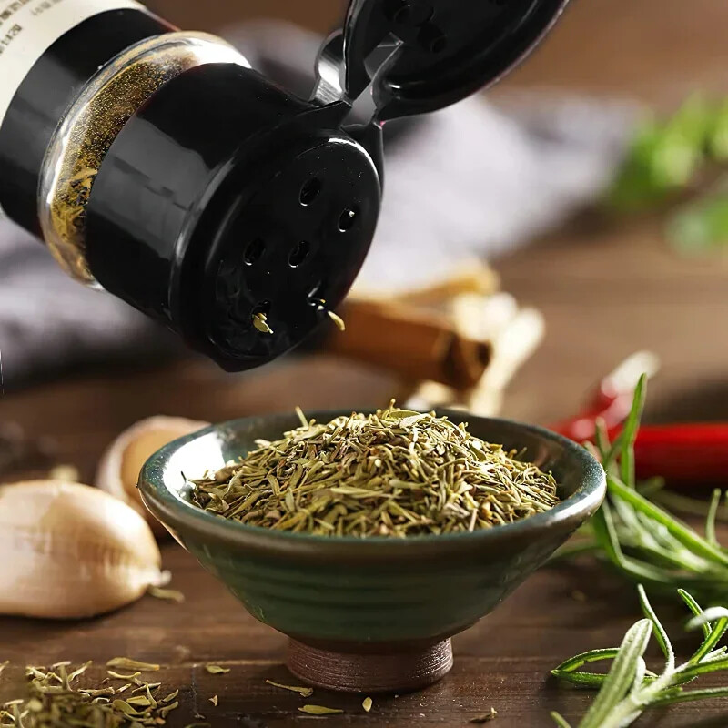 Sticla transparentă de condimente de 100 ml Agitatoare sare piper Borcane din plastic pentru condimente pentru grătar Cutie pentru condimente Articole de bucătărie Cutie de depozitare a pulberii