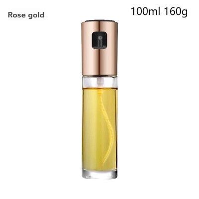 1 τμχ 100ML Σπρέι ελαιολάδου, Σπρέι μπουκαλιών από ανοξείδωτο χάλυβα, Σπρέι μαγειρικού λαδιού κουζίνας, γυάλινο κουτί λαδιού